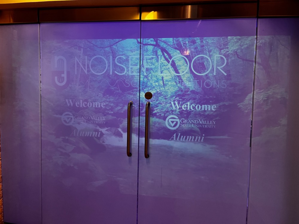 Noise Floor Sound Solutions x GVSU Alumni design